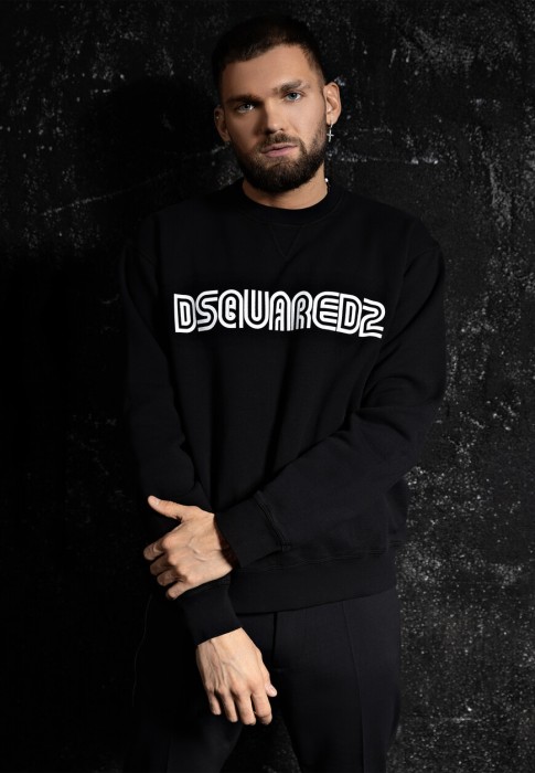 свитшот 2 от бренда dsquared вид слева