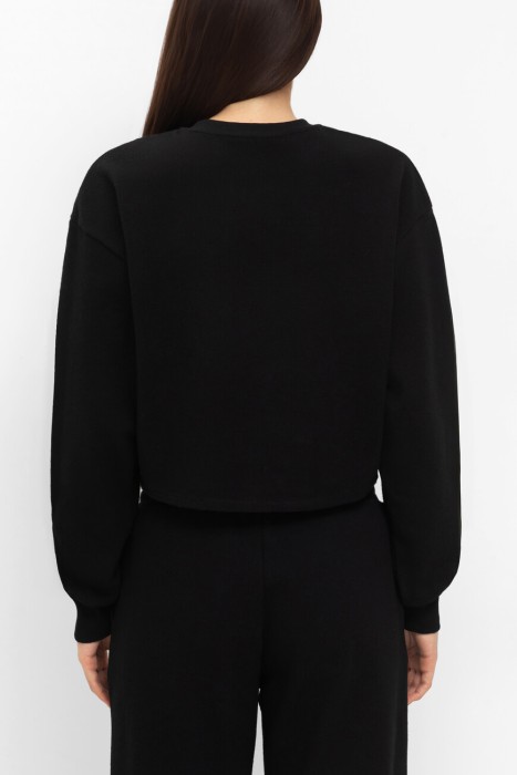 свитшот  модель sponge от бренда plein sport вид слева