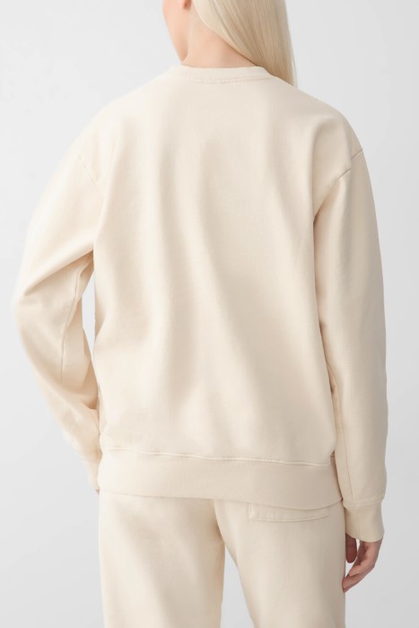 свитшот sporty rich модель h&w crest от бренда sporty & rich вид слева