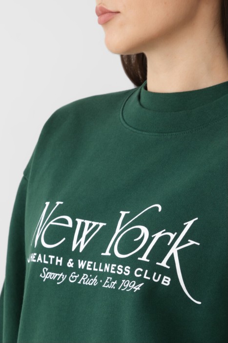 свитшот sporty rich модель ny 94 из америки вид сбоку