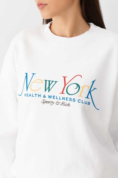 свитшот sporty&rich модель ny 94 из америки вид сбоку