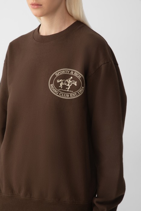 свитшот sporty rich из америки вид сбоку