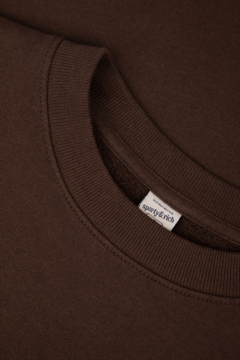 свитшот sporty rich из хлопка спереди