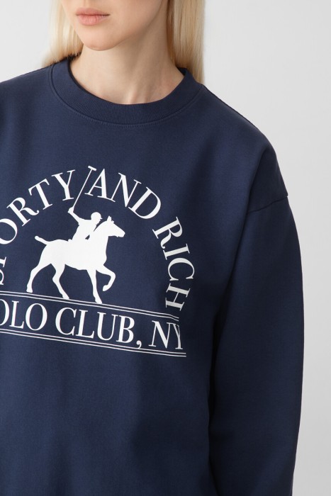 свитшот sporty rich из америки вид сбоку