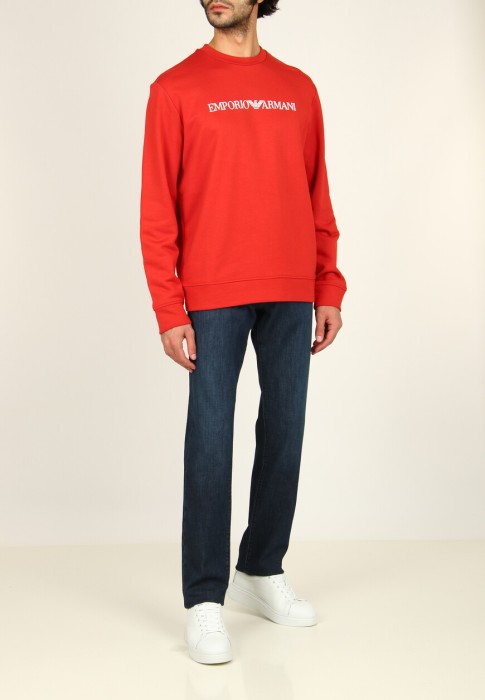 свитшот  от бренда emporio armani вид слева