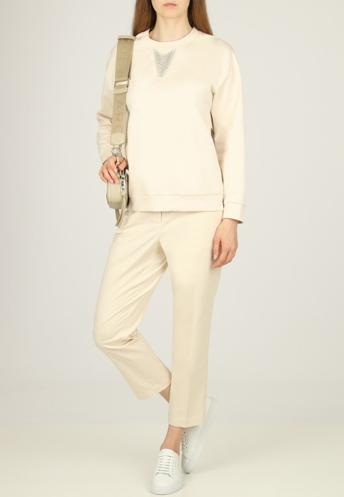 свитшот  от бренда peserico вид слева