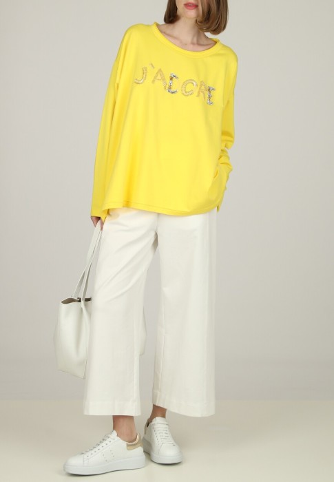 свитшот  от бренда tadashi вид слева