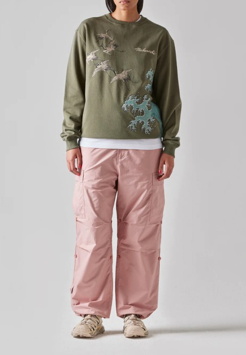 свитшот  от бренда maharishi вид слева