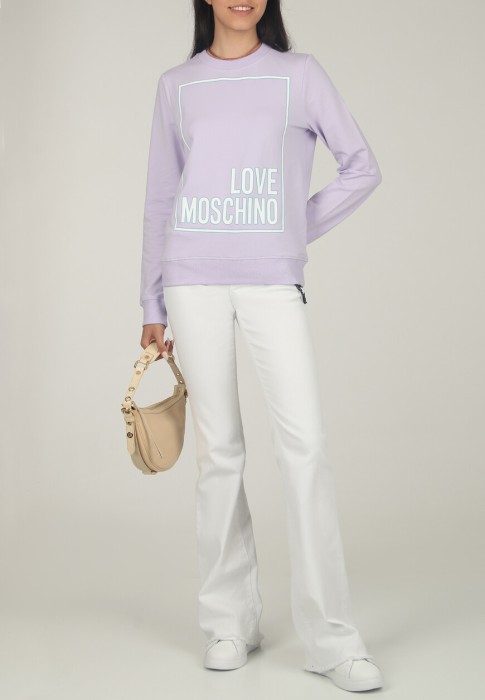 свитшот  от бренда moschino love вид слева