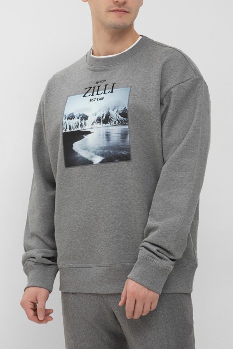 свитшот  SWS001M0100VLM009 N216. фотография