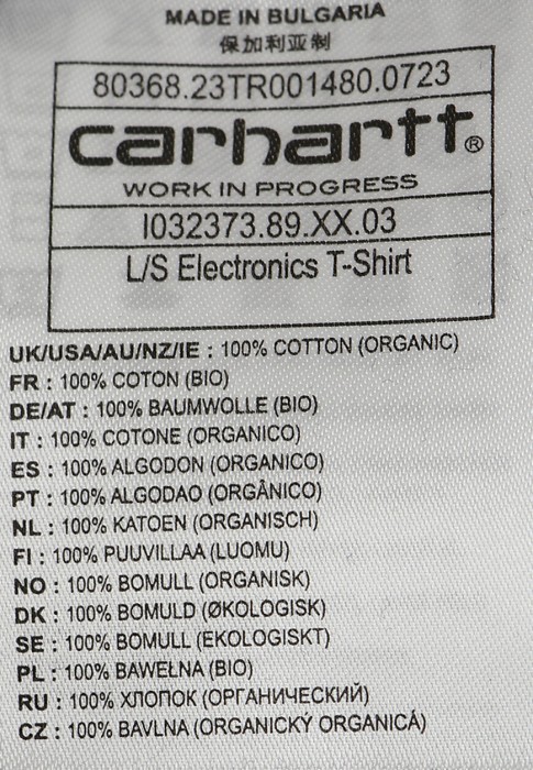 свитшот  от бренда carhartt wip вид слева