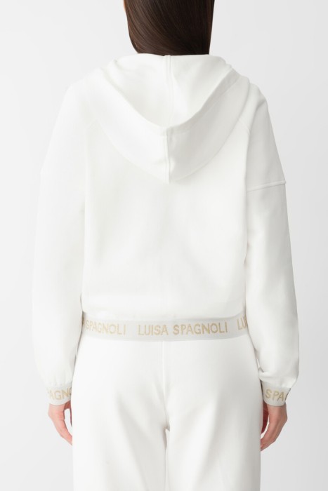 толстовка  модель burrasca от бренда luisa spagnoli вид слева