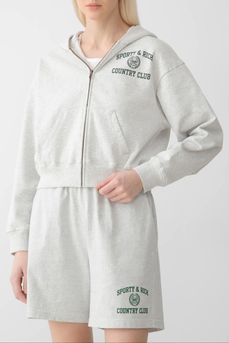 толстовка sporty rich модель varsity crest ST068606218GY03 фотография