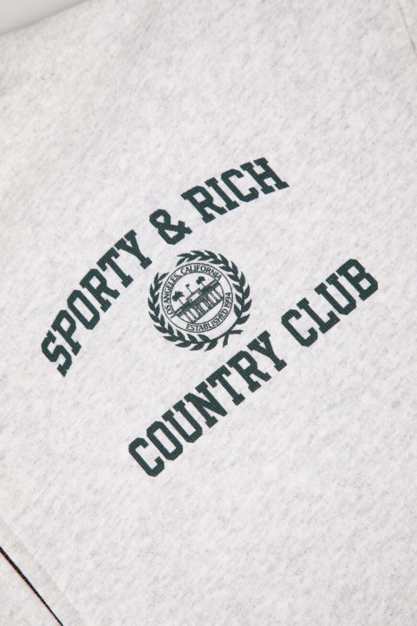 толстовка sporty rich модель varsity crest универсального стиля с лицевой стороны