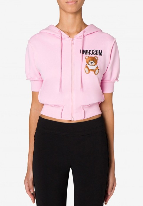 толстовка  от бренда moschino вид слева