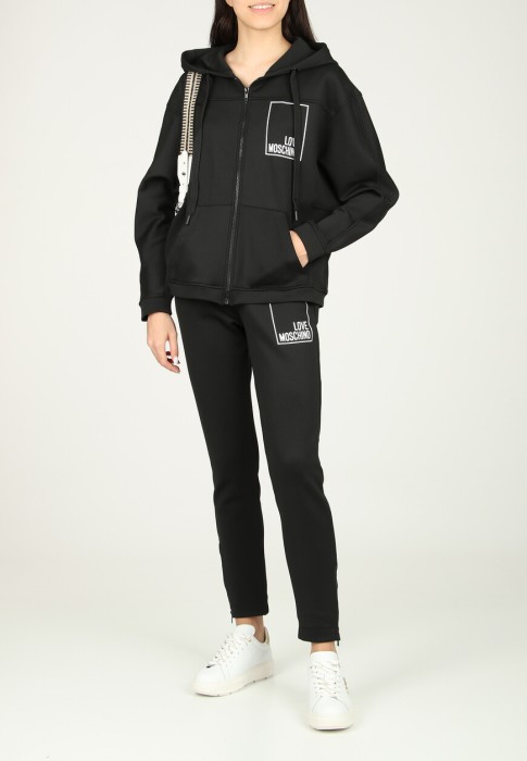 толстовка  от бренда moschino love вид слева