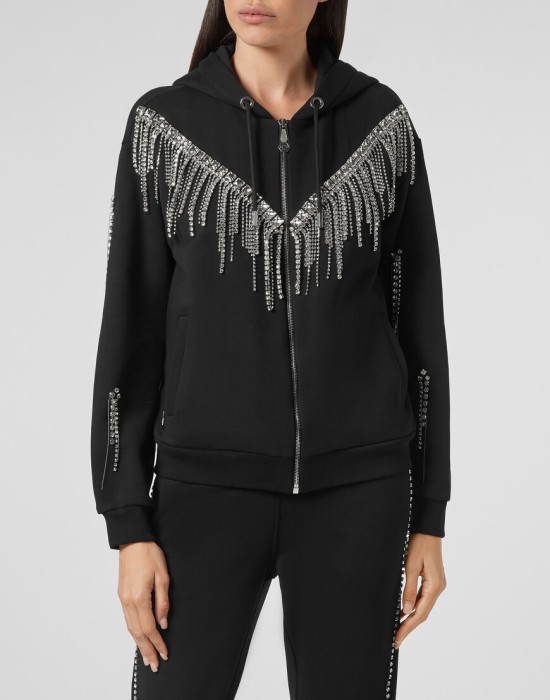 толстовка  от бренда philipp plein вид слева