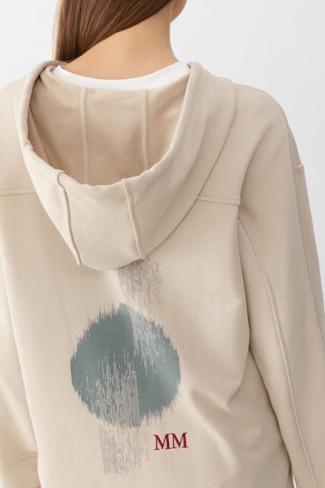 толстовка  из хлопка спереди