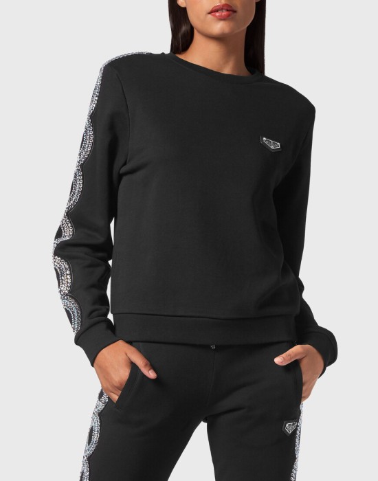 толстовка  от бренда philipp plein вид слева