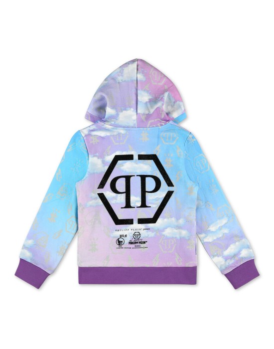 толстовка  от бренда philipp plein вид слева