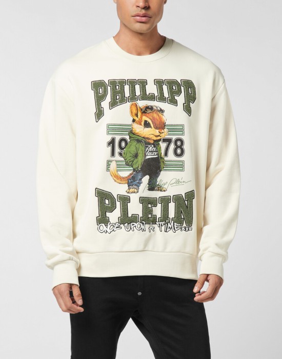 толстовка  от бренда philipp plein вид слева