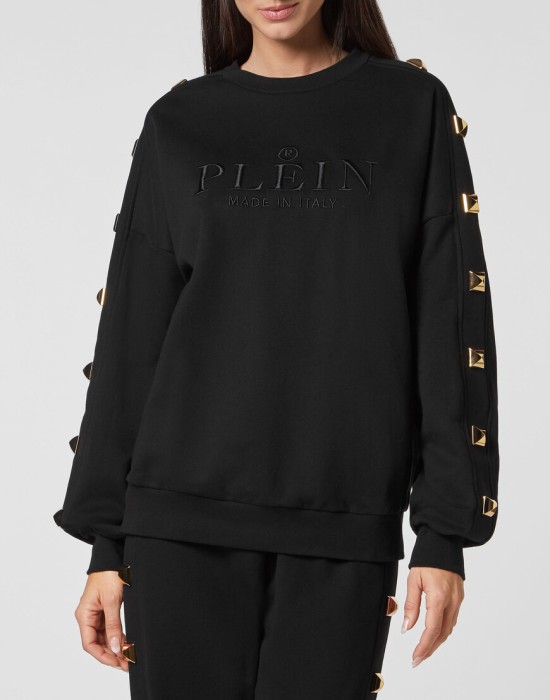 толстовка  от бренда philipp plein вид слева