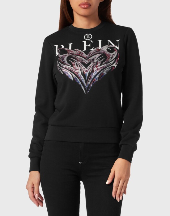 толстовка от бренда philipp plein вид слева