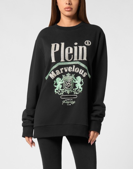 толстовка от бренда philipp plein вид слева
