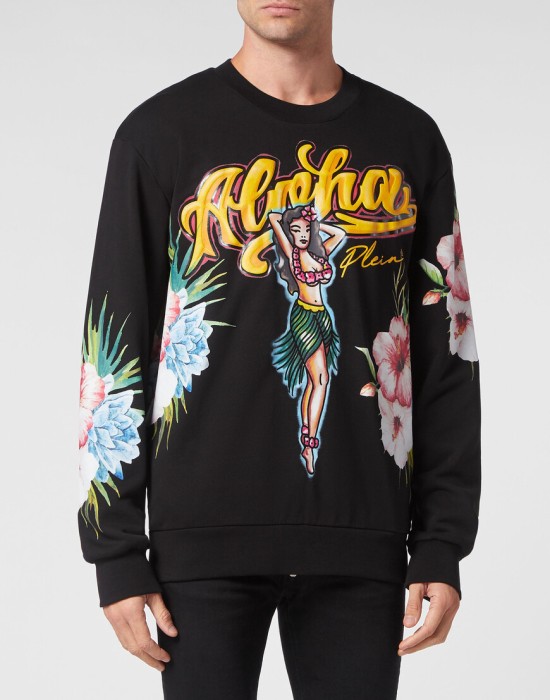 толстовка от бренда philipp plein вид слева