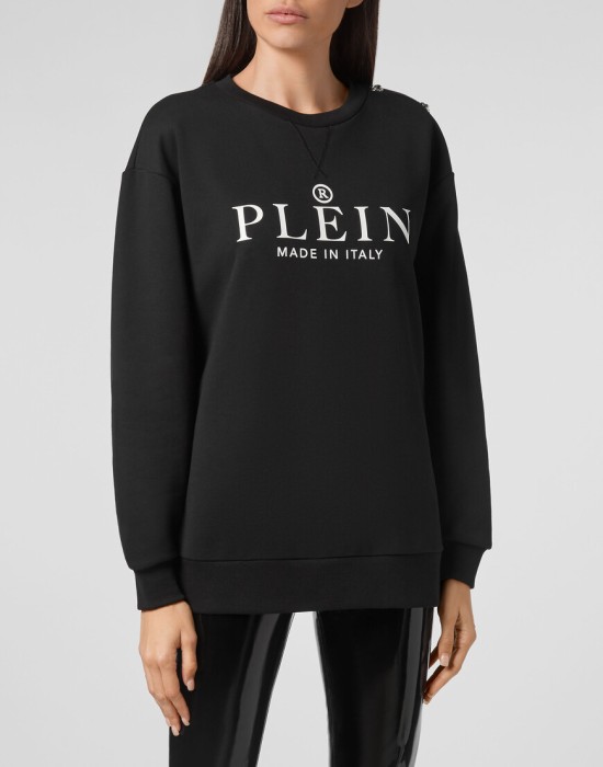 толстовка от бренда philipp plein вид слева