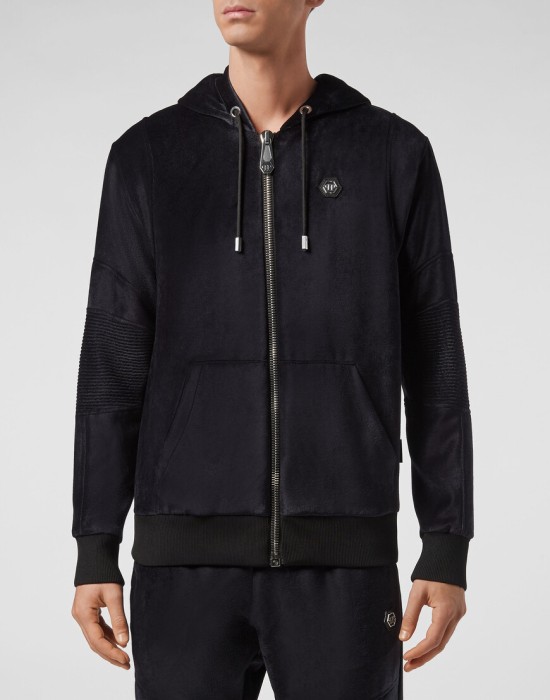 толстовка от бренда philipp plein вид слева