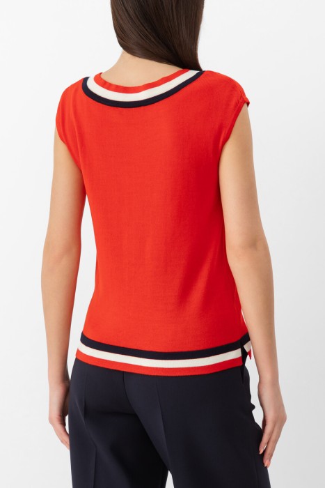 топ  модель musetti от бренда luisa spagnoli вид слева