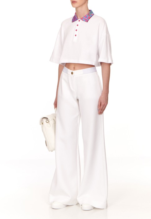 топ  от бренда versace jeans couture вид слева