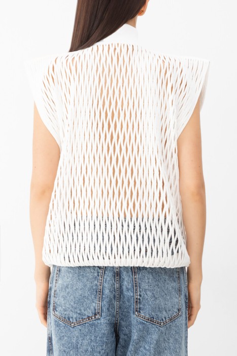 топ  от бренда alaia вид слева