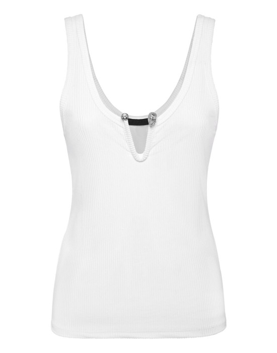 топ  от бренда philipp plein вид слева