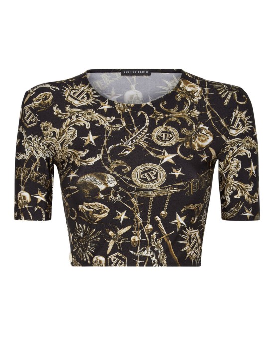 топ  от бренда philipp plein вид слева