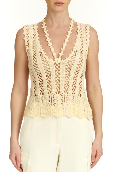 топ  от бренда patrizia pepe вид слева