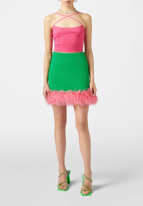 топ  от бренда chiara ferragni вид слева