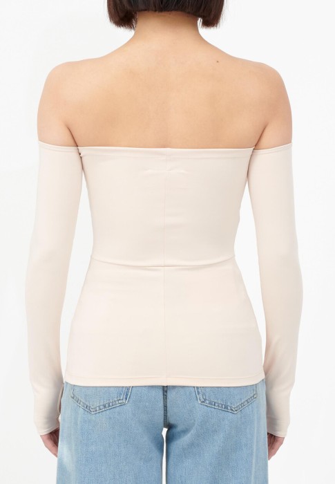 топ  от бренда mm6 maison margiela вид слева