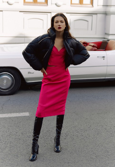 топ  от бренда pinko вид слева