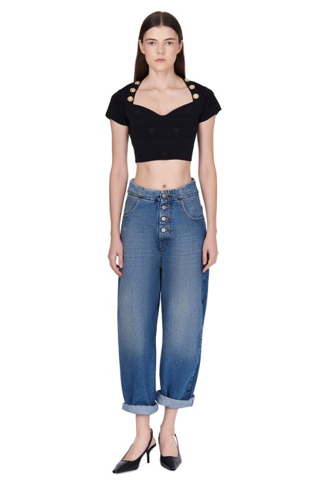 топ  от бренда pinko вид слева