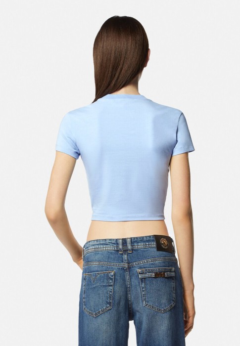 топ  от бренда versace jeans couture вид слева