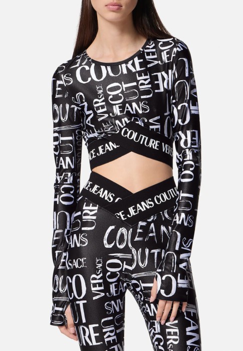 топ  от бренда versace jeans couture вид слева