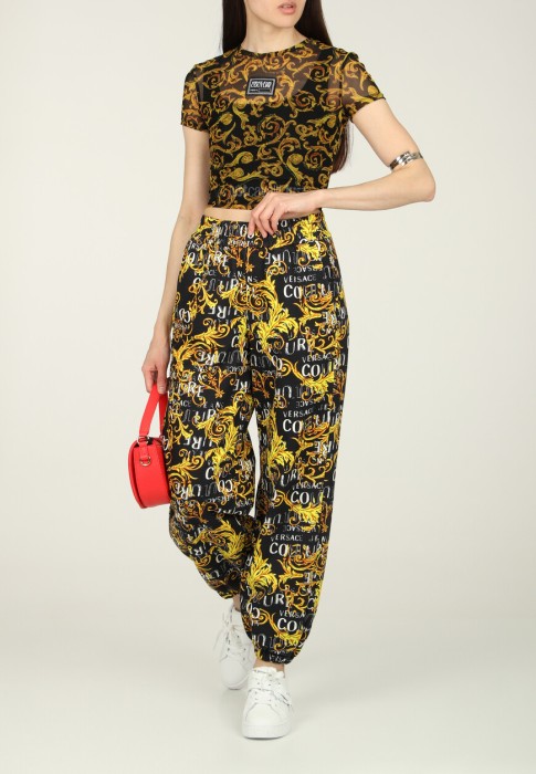 топ  от бренда versace jeans couture вид слева