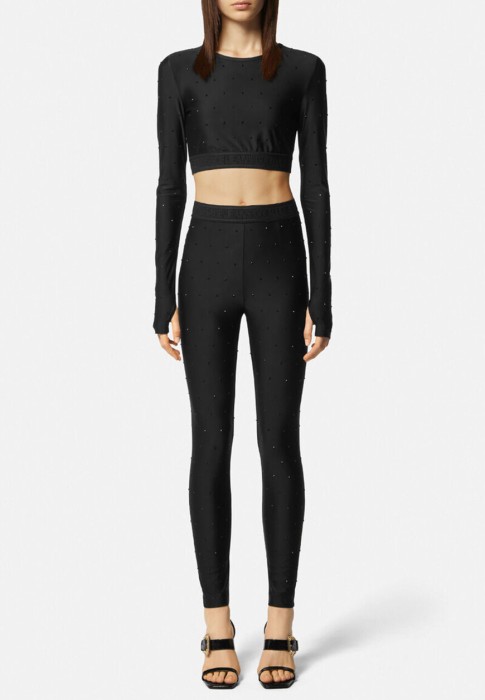 топ  от бренда versace jeans couture вид слева