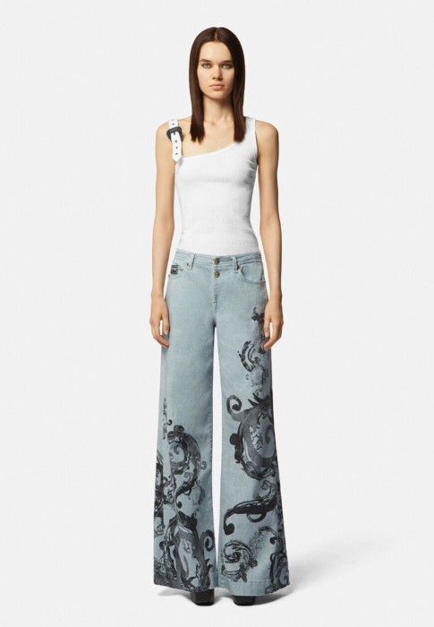 топ  от бренда versace jeans couture вид слева