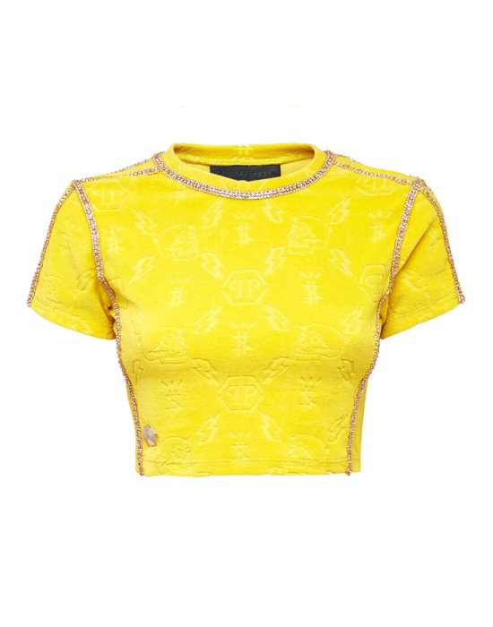 топ  от бренда philipp plein вид слева