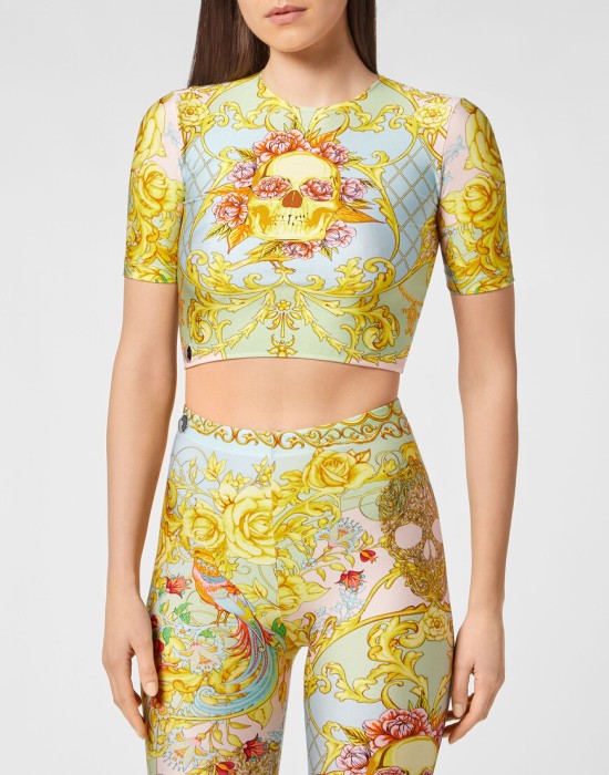 топ  от бренда philipp plein вид слева