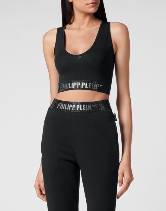 топ  от бренда philipp plein вид слева