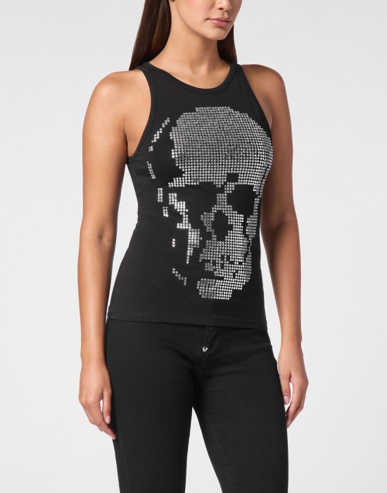 топ  от бренда philipp plein вид слева